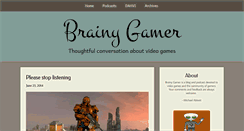 Desktop Screenshot of brainygamer.com